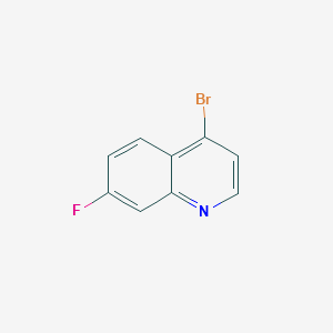 4-Bromo-7-fluoroquinoline structure, CAS 1070879-29-6