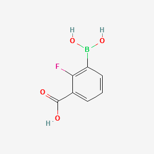 3-Carboxy-2-fluorophenylboronicacid structure, CAS 1072952-09-0