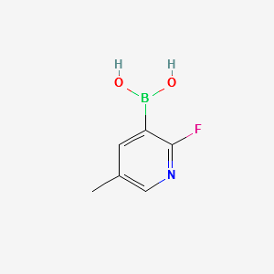 2-Fluoro-5-methylpyridine-3-boronicacid structure, CAS 1072952-45-4