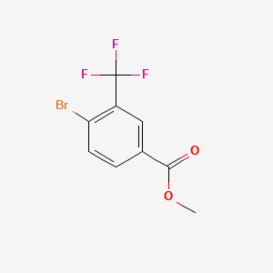 Methyl 4-Bromo-3-(Trifluoromethyl)benzoate structure, CAS 107317-58-8