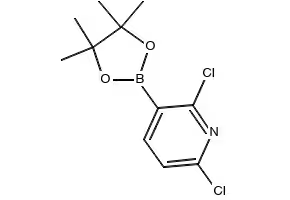 2,6-Dichloropyridine-3-boronicacidpinacolester structure, CAS 1073371-78-4