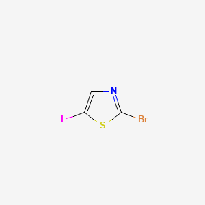 2-Bromo-5-iodothiazole structure, CAS 108306-63-4