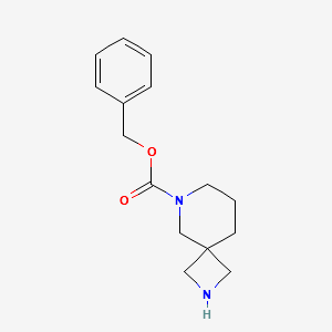 Benzyl2,6-diazaspiro[3.5]nonane-6-carboxylate structure, CAS 1086394-81-1