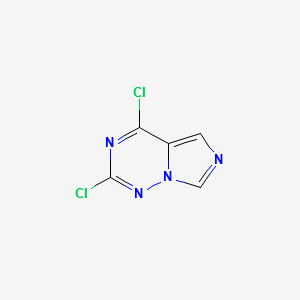 2,4-Dichloro-imidazo[5,1-f][1,2,4]triazine structure, CAS 1086398-79-9