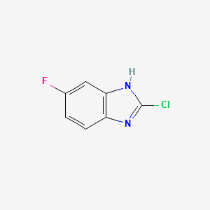 2-Chloro-5-fluorobenzimidazole structure, CAS 108662-49-3