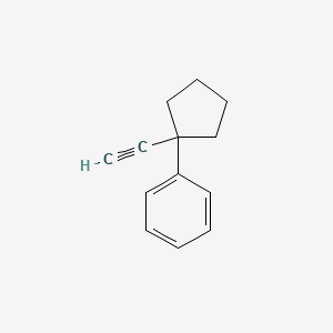 1-Ethynylcyclopentylbenzene structure, CAS 1092352-06-1