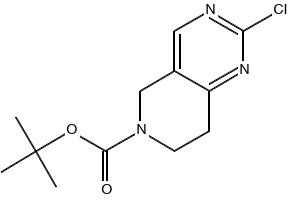 Tert-butyl2-chloro-7,8-dihydropyrido[4,3-d]pyrimidine-6(5H)-carboxylate structure, CAS 1092352-55-0