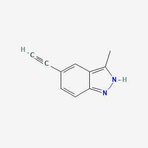5-Ethynyl-3-methyl-1H-indazole structure, CAS 1093307-29-9