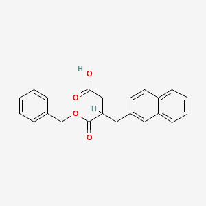 2-Naphthalen-2-ylmethyl-succinicacid1-benzylester structure, CAS 1093740-17-0