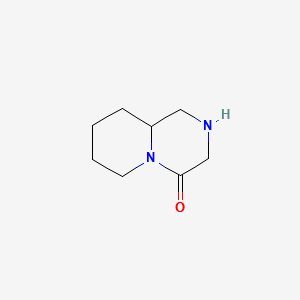 Octahydro-4H-pyrido[1,2-a]pyrazin-4-one structure, CAS 109814-50-8