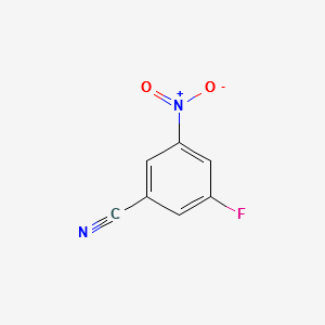 3-Fluoro-5-nitro-benzonitrile structure, CAS 110882-60-5
