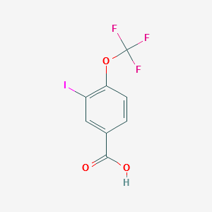 3-Iodo-4-(trifluoromethoxy)benzoicacid structure, CAS 1110709-70-0