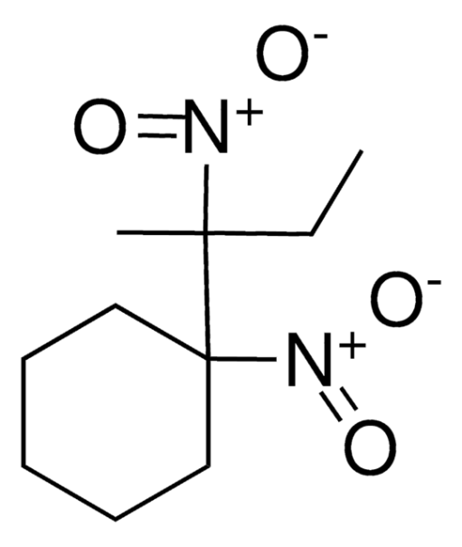 Nitrocyclohexane structure, CAS 1122-60-7
