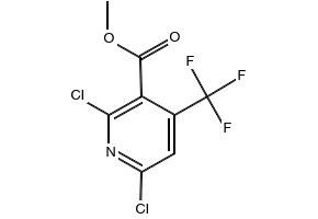 Methyl2,6-dichloro-4-(trifluoromethyl)nicotinate structure, CAS 1130344-76-1