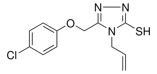 5-(4-Chloro-phenoxymethyl)-4H-[1,2,4]triazole-3-thiol structure, CAS 113056-45-4