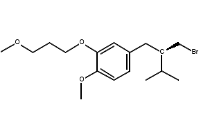 2-(3-Methoxypropoxy)-4-(Bromomethyl)-1-methoxybenzene structure, CAS 172900-73-1