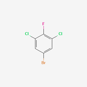 5-Bromo-1,3-dichloro-2-fluorobenzene structure, CAS 17318-08-0
