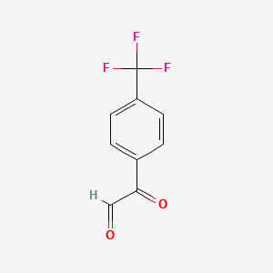 4-(Trifluoromethyl)phenylglyoxalhydrate structure, CAS 1736-56-7