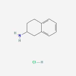 1,2,3,4-Tetrahydro-naphthalen-2-ylaminehydrochloride structure, CAS 1743-01-7