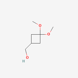 (3,3-Dimethoxycyclobutyl)methanol structure, CAS 175021-11-1
