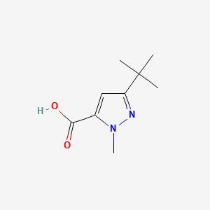 3-(Tert-butyl)-1-methyl-1H-pyrazole-5-carboxylicacid structure, CAS 175277-11-9