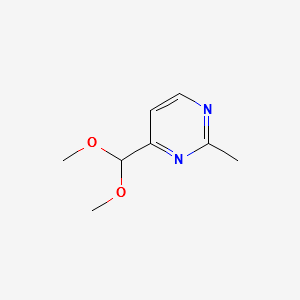 4-(Dimethoxymethyl)-2-Methylpyrimidine structure, CAS 175277-33-5