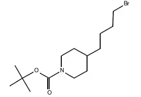 1-Boc-4-(4-Bromobutyl)piperidine structure, CAS 142355-81-5