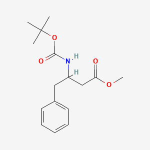 Beta-[[(1,1-Dimethylethoxy)carbonyl]amino]-benzenebutanoicacidmethylester structure, CAS 142854-48-6