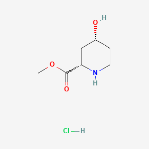 (2S,4R)-Methyl4-hydroxypiperidine-2-carboxylatehydrochloride structure, CAS 175671-43-9