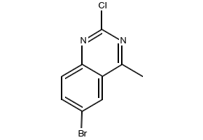 6-Bromo-2-chloro-4-methylquinazoline structure, CAS 175724-46-6