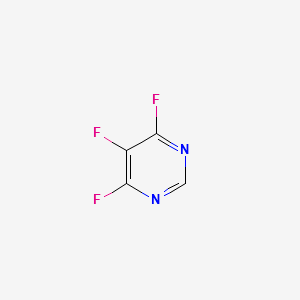 4,5,6-Trifluoropyrimidine structure, CAS 17573-78-3