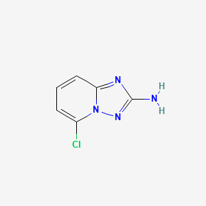 2-Amino-5-chloro[1,2,4]triazolo[1,5-a]pyridine structure, CAS 175965-64-7