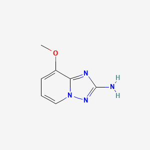 8-Methoxy-[1,2,4]triazolo[1,5-a]pyridin-2-ylamine structure, CAS 175965-65-8