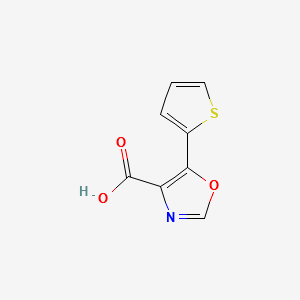 5-(2-Thienyl)-4-oxazolecarboxylicacid structure, CAS 143659-15-8