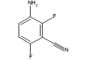 3-Amino-2,6-difluorobenzonitrile structure, CAS 143879-78-1