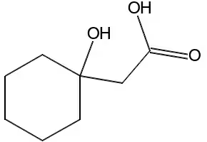 1-Hydroxycyclohexylaceticacid structure, CAS 14399-63-4