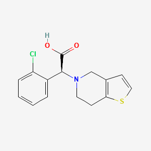 Clopidogrelcarboxylicacid structure, CAS 144457-28-3
