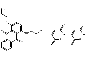 Pixantronemaleate structure, CAS 144675-97-8
