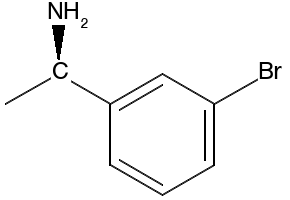 (R)-1-(3-Bromophenyl)ethanamine structure, CAS 176707-77-0