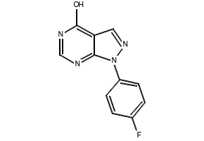 3-Iodo-1,5-dihydro-4H-pyrazolo[3,4-d]pyrimidin-4-one structure, CAS 144750-83-4