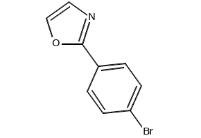 2-(4-Bromo-phenyl)-oxazole structure, CAS 176961-50-5