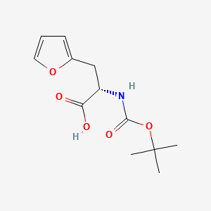 Boc-L-3-(2-Furyl)alanine structure, CAS 145206-40-2