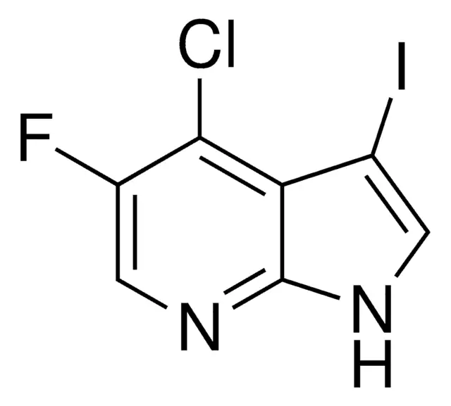 4-Chloro-3-fluoro-1H-pyrrolo[2,3-b]pyridine structure, CAS 1211582-49-8