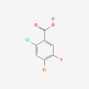 4-Bromo-2-chloro-5-fluorobenzoicacid structure, CAS 177480-81-8