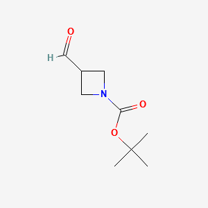 3-Formyl-azetidine-1-carboxylicacidtert-butylester structure, CAS 177947-96-5