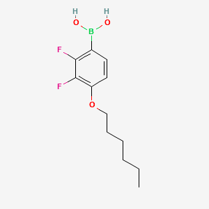 2,3-Difluoro-4-(n-hexyloxy)phenylboronicacid structure, CAS 121219-20-3