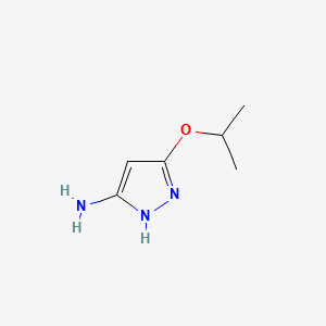 5-Isopropoxy-1H-pyrazol-3-ylamine structure, CAS 121507-34-4