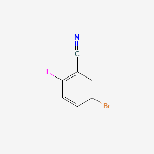 5-Bromo-2-iodobenzonitrile structure, CAS 121554-10-7