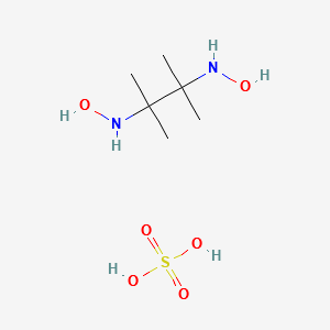 N,N'-(2,3-Dimethylbutane-2,3-diyl)bis(hydroxylamine)sulfate structure, CAS 14538-51-3