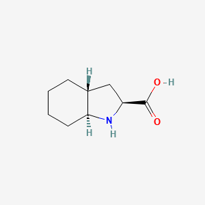(2S,3aR,7aS)-Octahydroindole-2-carboxylicacid structure, CAS 145438-94-4